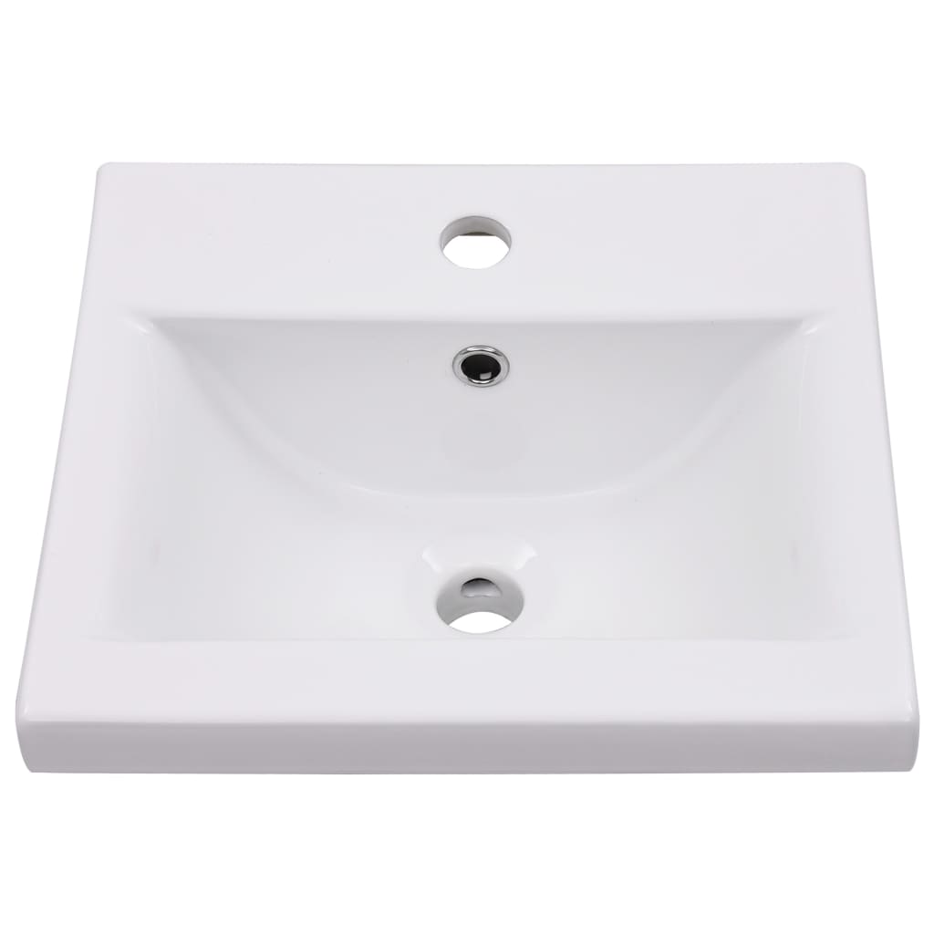 Baderomservant Innebygd 42x39x18 cm keramisk hvit