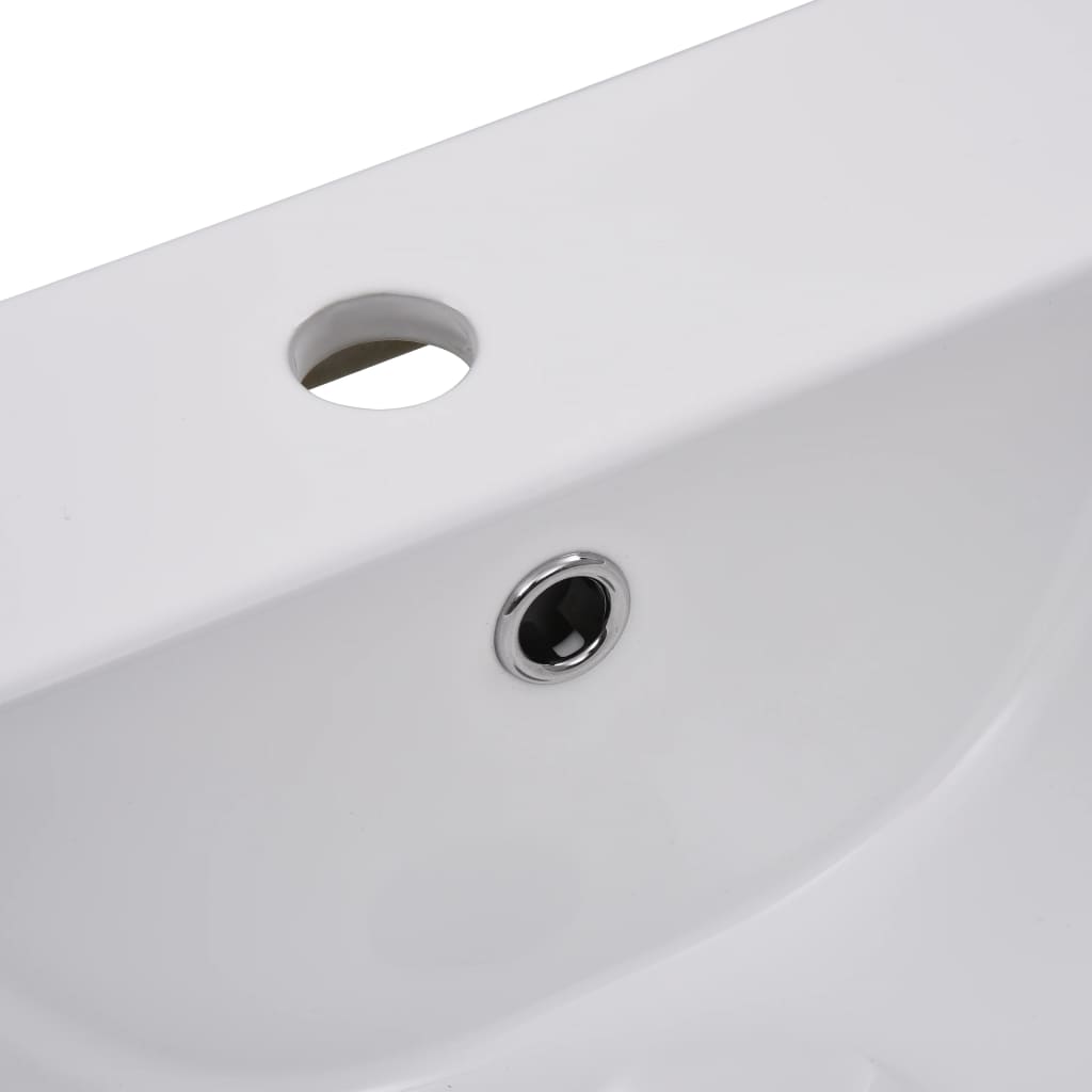 Baderomservant Innebygd 42x39x18 cm keramisk hvit