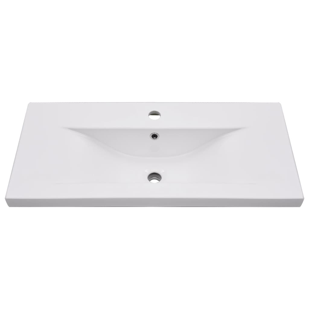 Baderomservant Innebygd 81x39,5x18,5 cm keramisk hvit