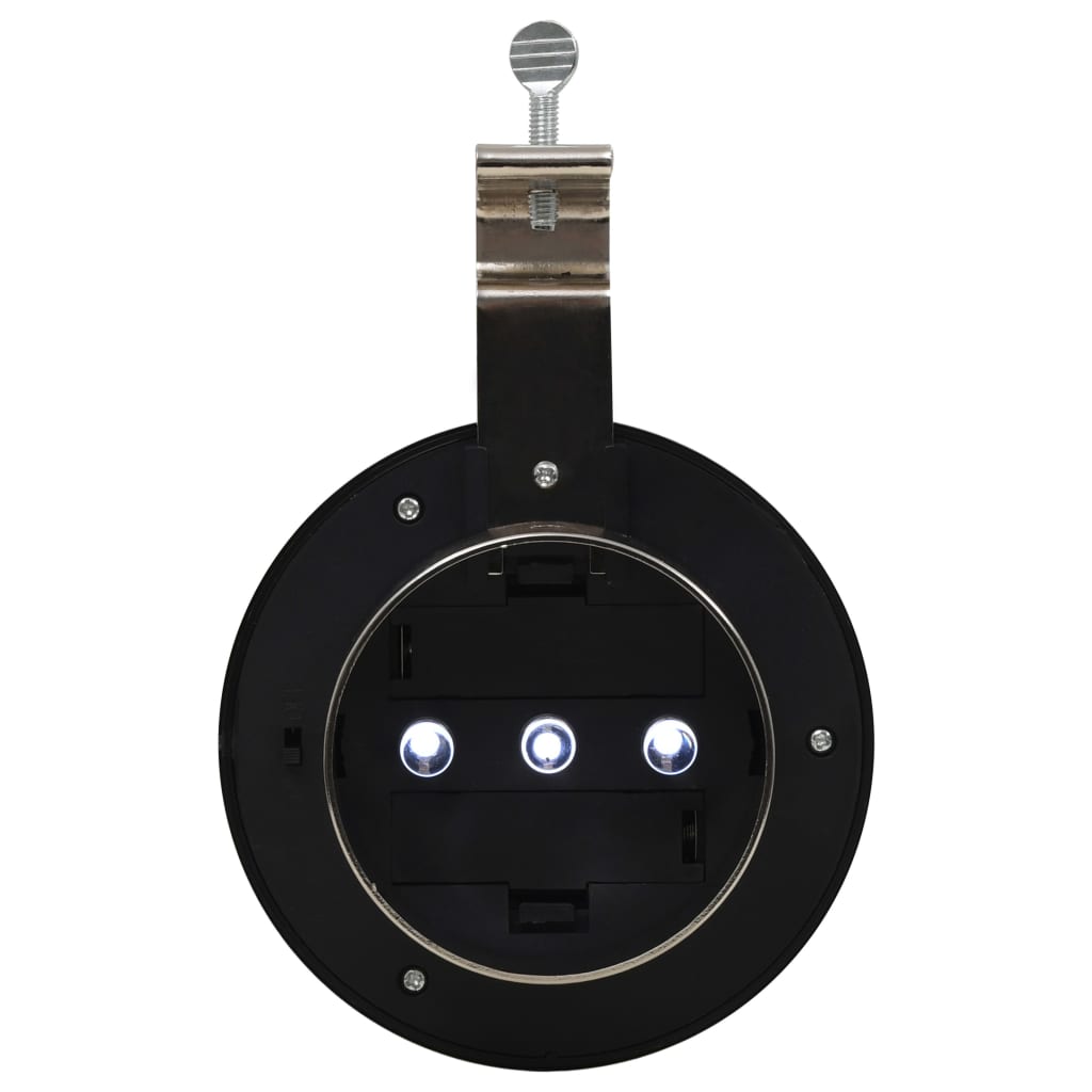 Hagebelysning Div. Utendørs sollampe 12 stk LED rund 12 cm hvit