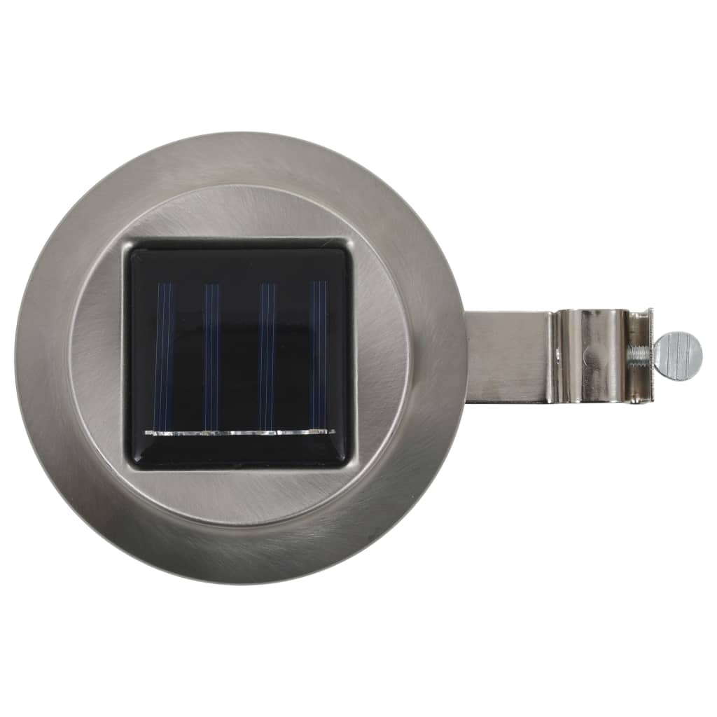 Hagebelysning Div. Utendørs sollampe 12 stk LED rund 12 cm hvit