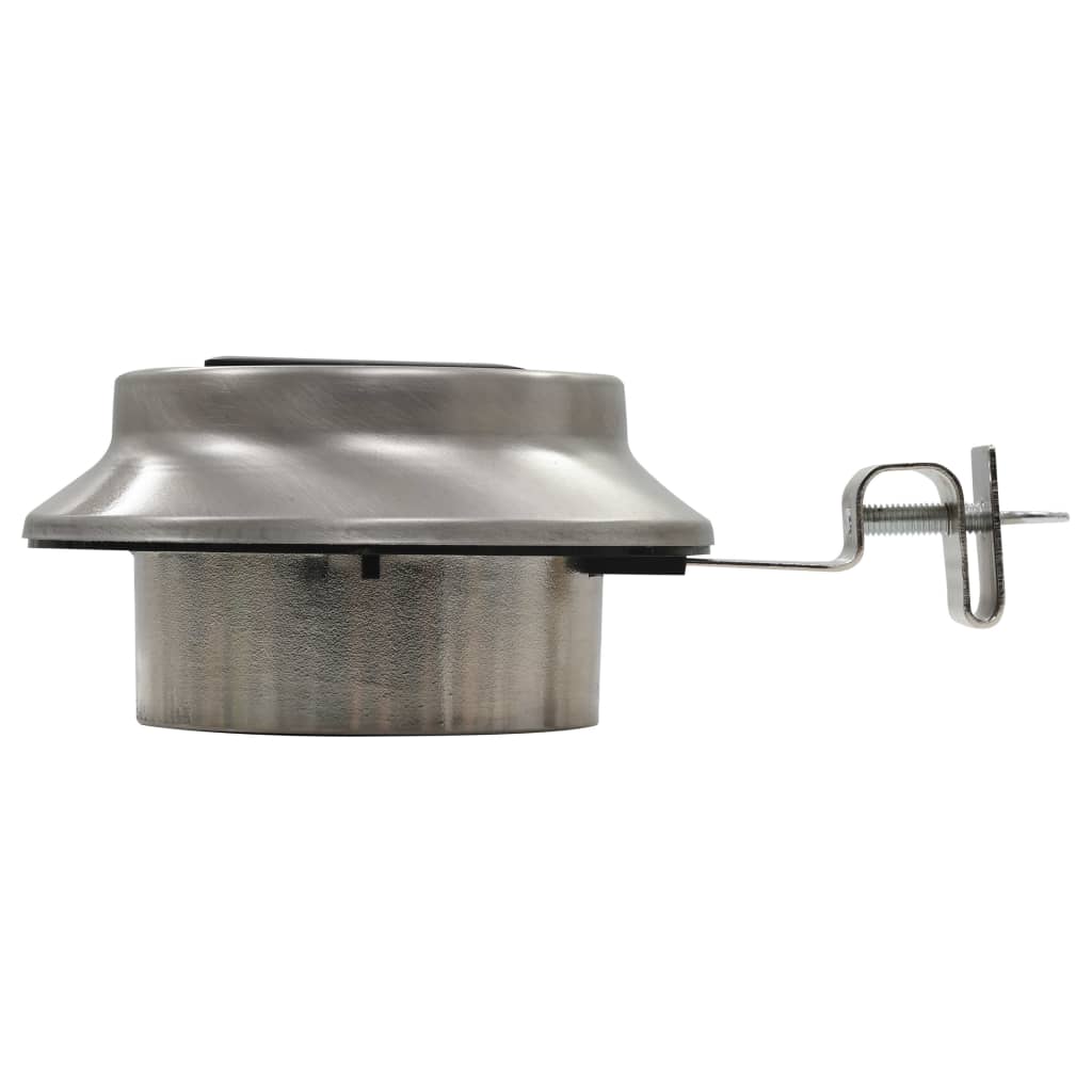 Hagebelysning Div. Utendørs sollampe 12 stk LED rund 12 cm hvit