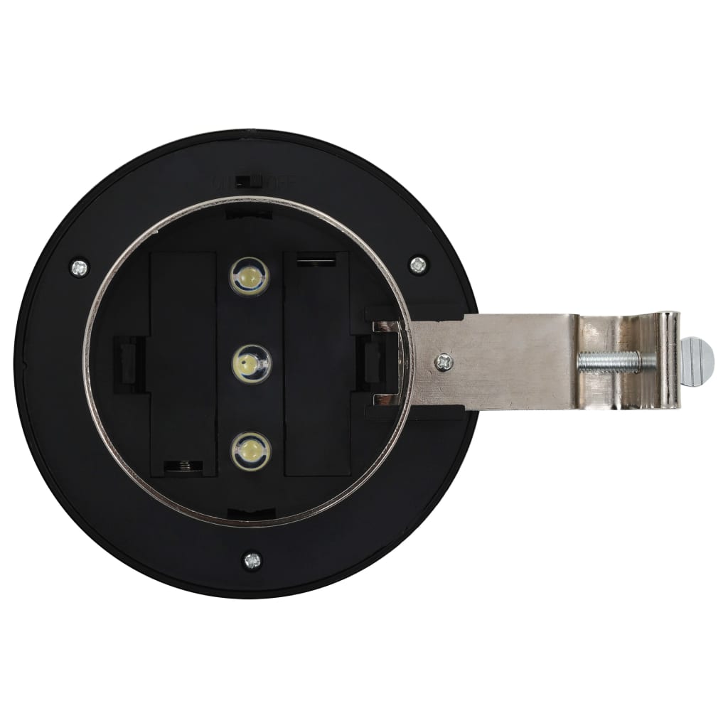 Hagebelysning Div. Utendørs sollampe 12 stk LED rund 12 cm hvit