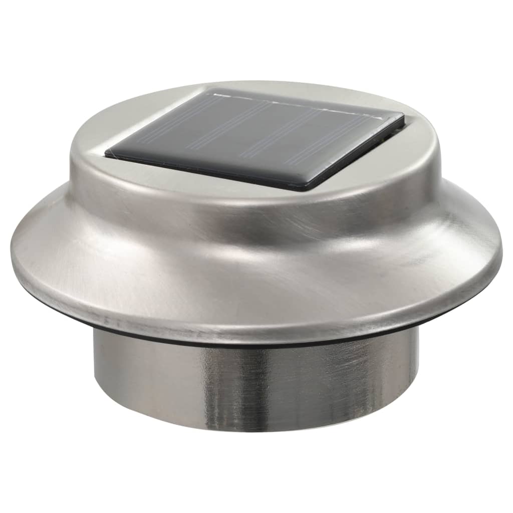 Hagebelysning Div. Utendørs sollampe 12 stk LED rund 12 cm hvit