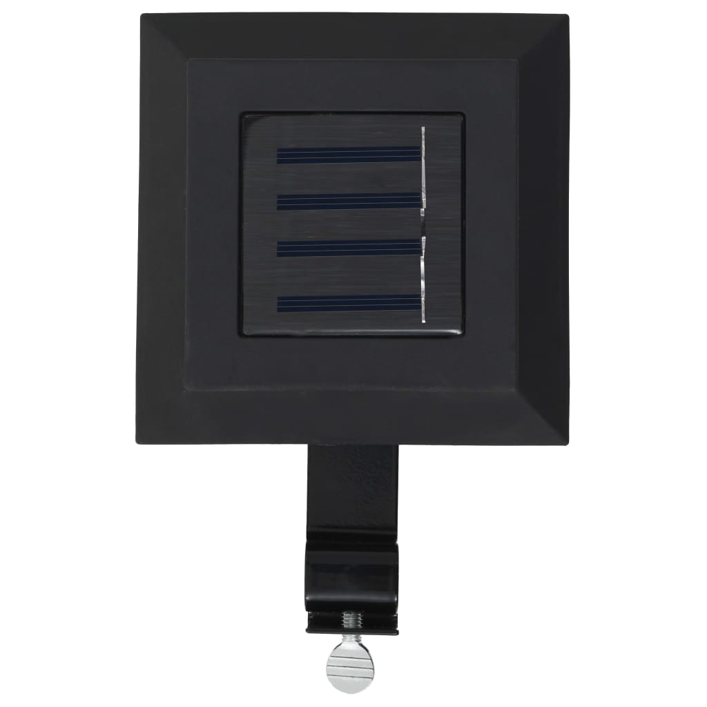 Hagebelysning Div. Utendørs sollamper 12 stk LED firkantet 12 cm svart