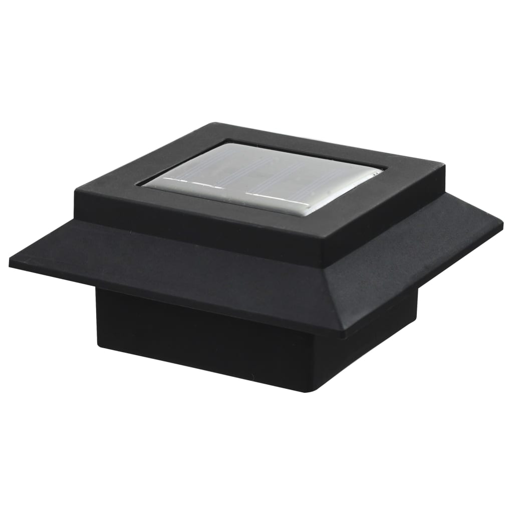 Hagebelysning Div. Utendørs sollamper 12 stk LED firkantet 12 cm svart