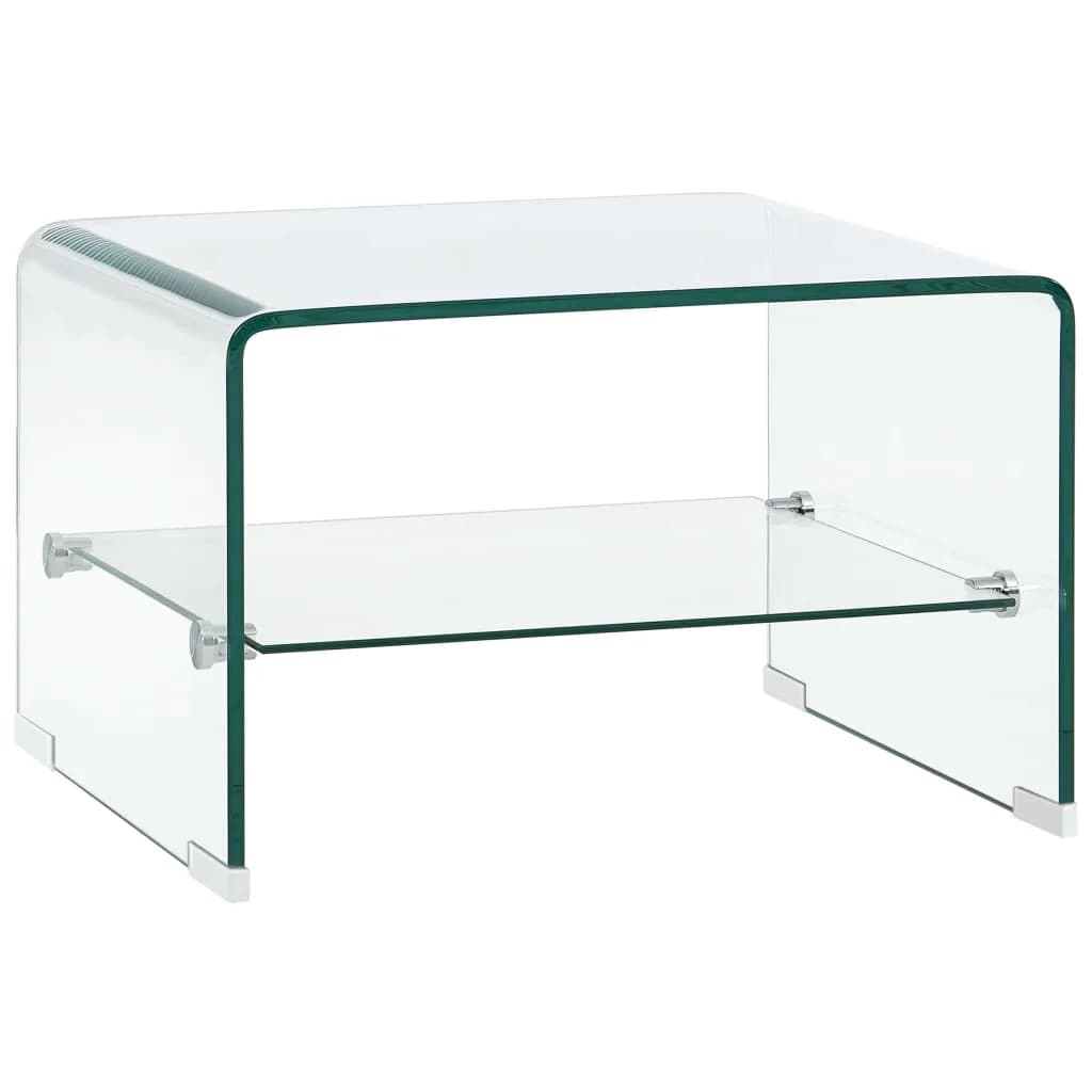 Salongbord Sofabord DIV. klart 50x45x33 cm herdet glass