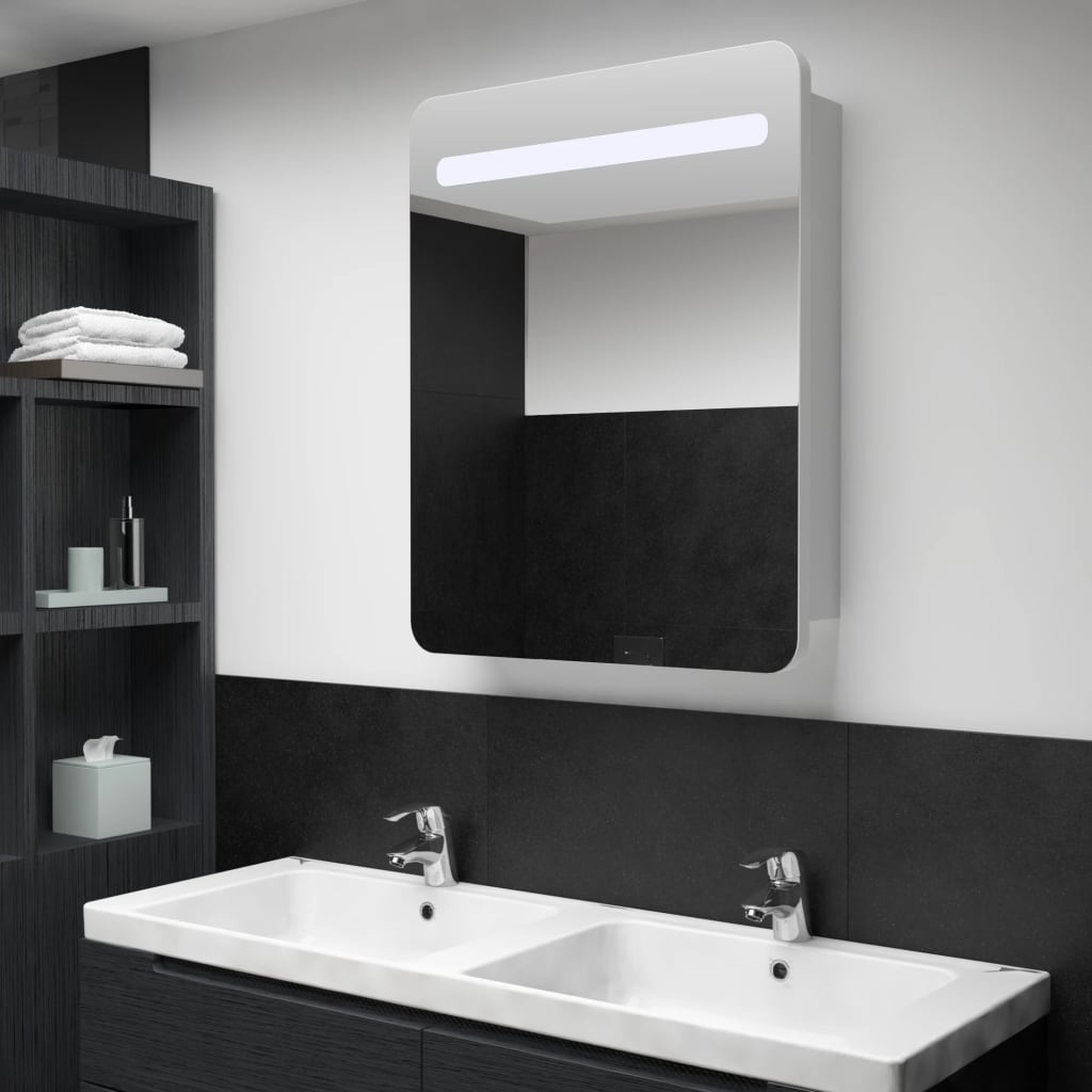 Baderomsspeil LED Speilskap til bad 60x11x80 cm