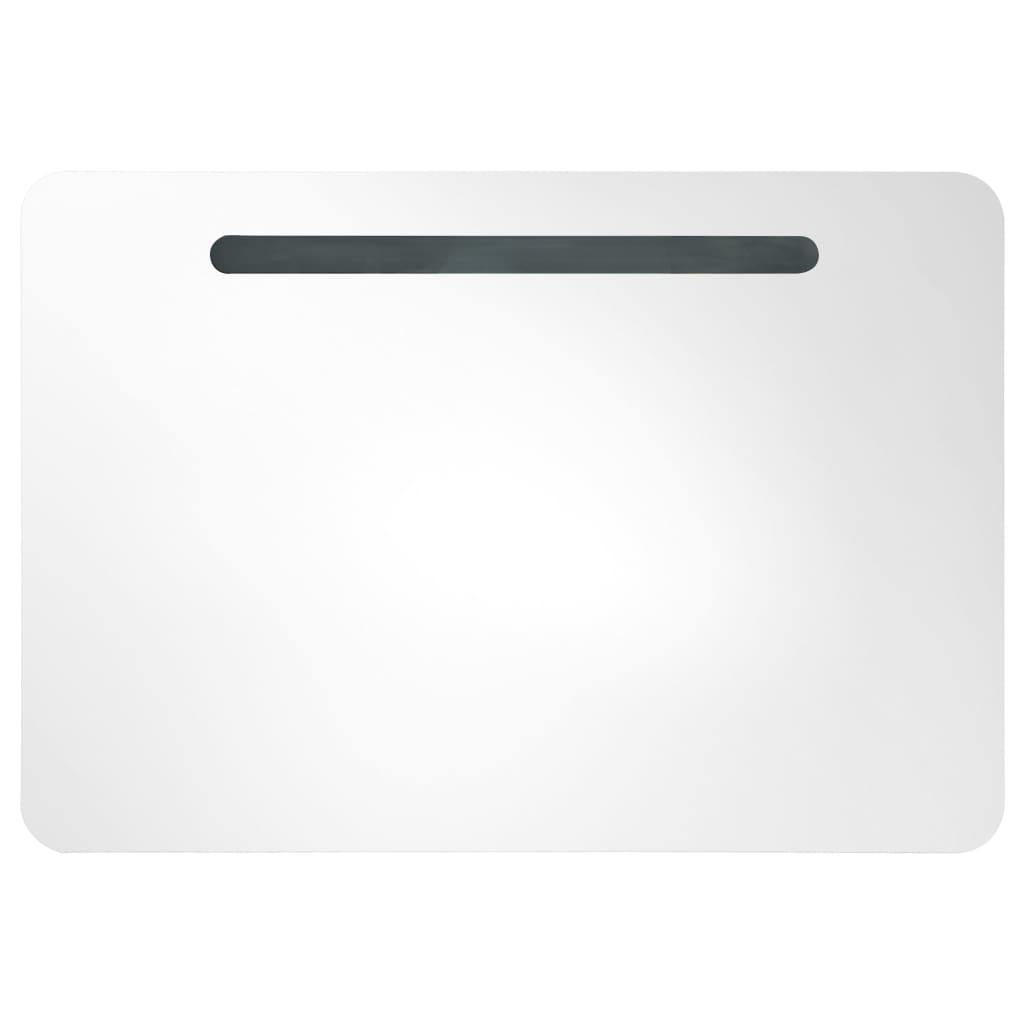 Baderomsspeil LED Speilskap til bad 80x9,5x55 cm