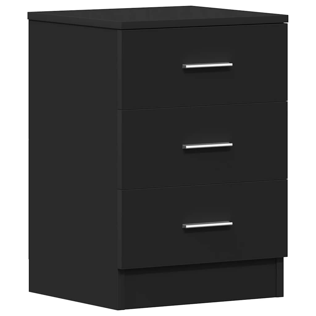 Nattbord Sengbord Svart 38x35x56 cm