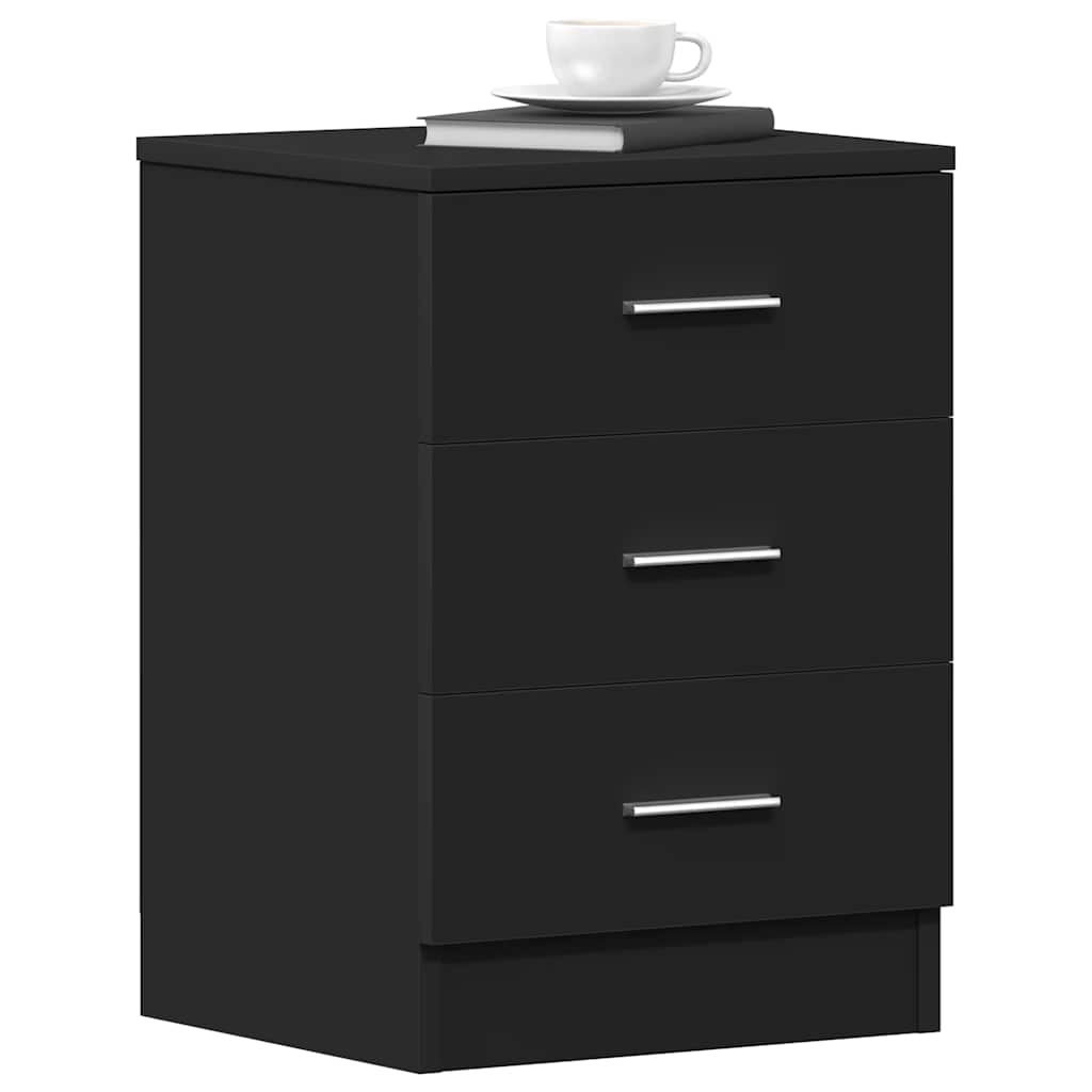 Nattbord Sengbord Svart 38x35x56 cm