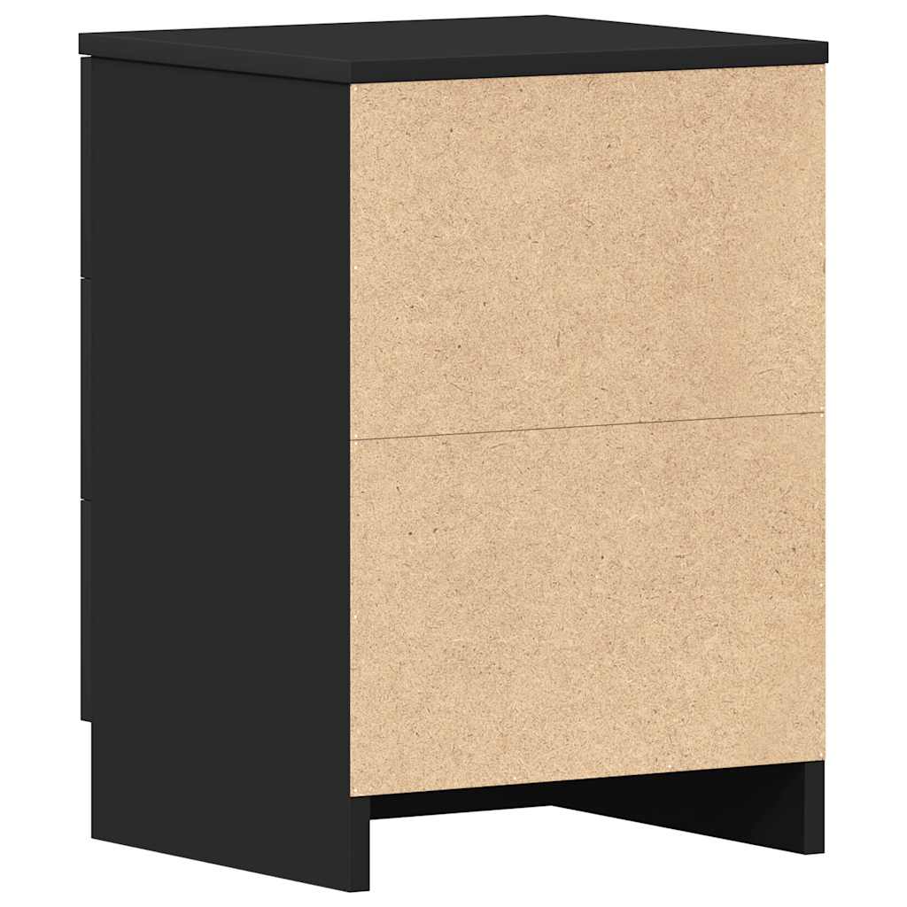 Nattbord Sengbord Svart 38x35x56 cm