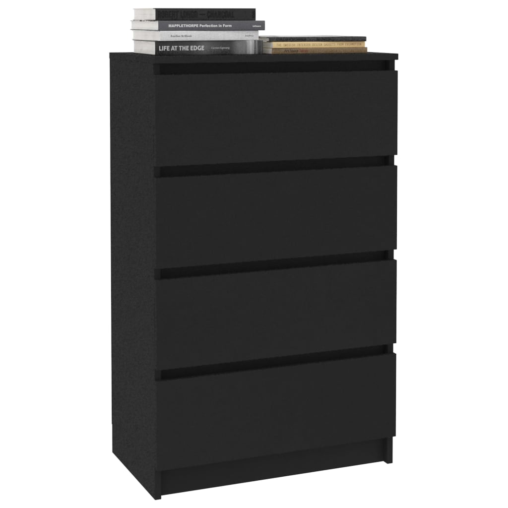 Kommode Svart 60x35x98,5 cm