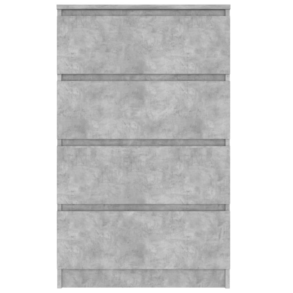 Kommode Betonggrå 60x35x98,5 cm