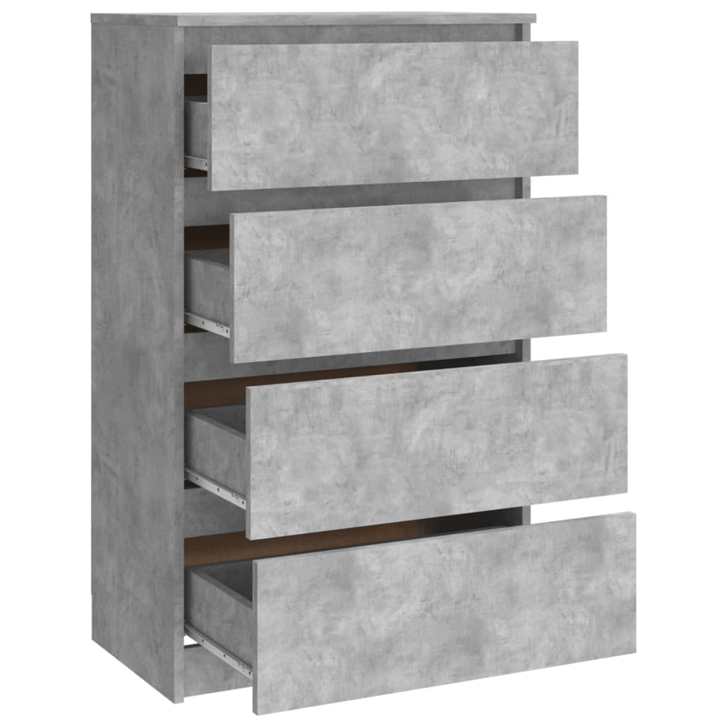 Kommode Betonggrå 60x35x98,5 cm