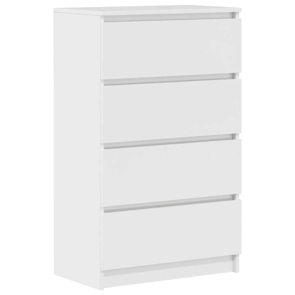 Kommode Høyglans Hvit 60x35x98,5 cm