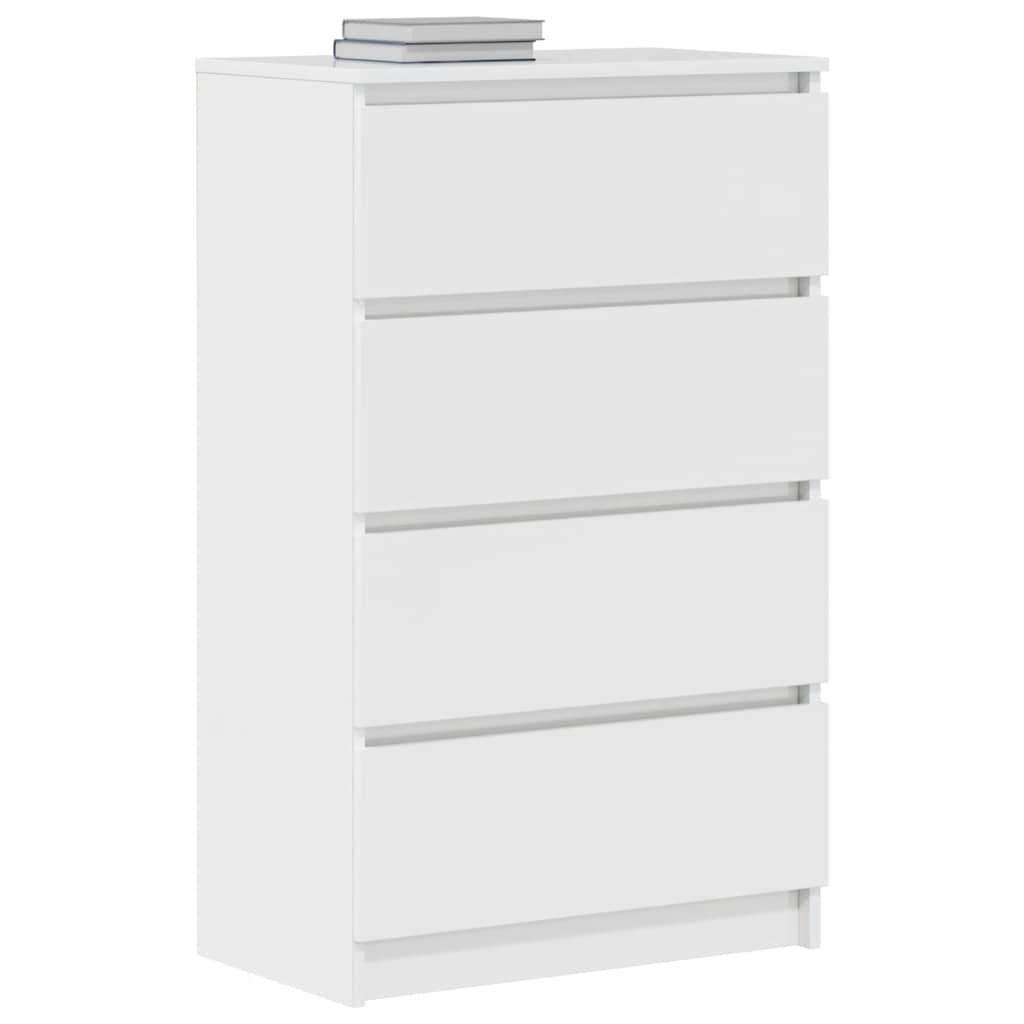 Kommode Høyglans Hvit 60x35x98,5 cm