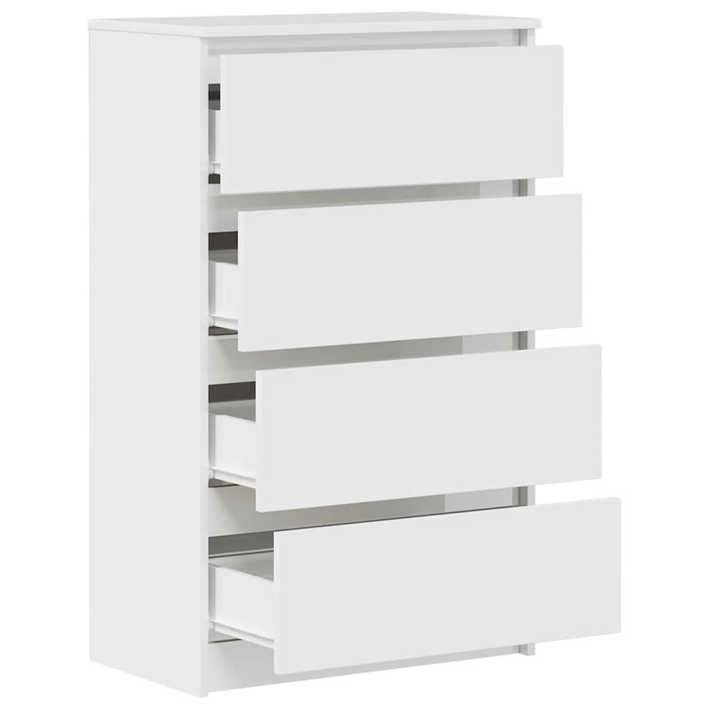 Kommode Høyglans Hvit 60x35x98,5 cm