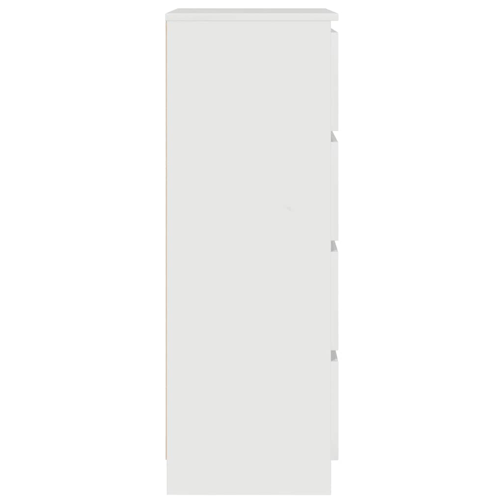 Kommode Høyglans Hvit 60x35x98,5 cm
