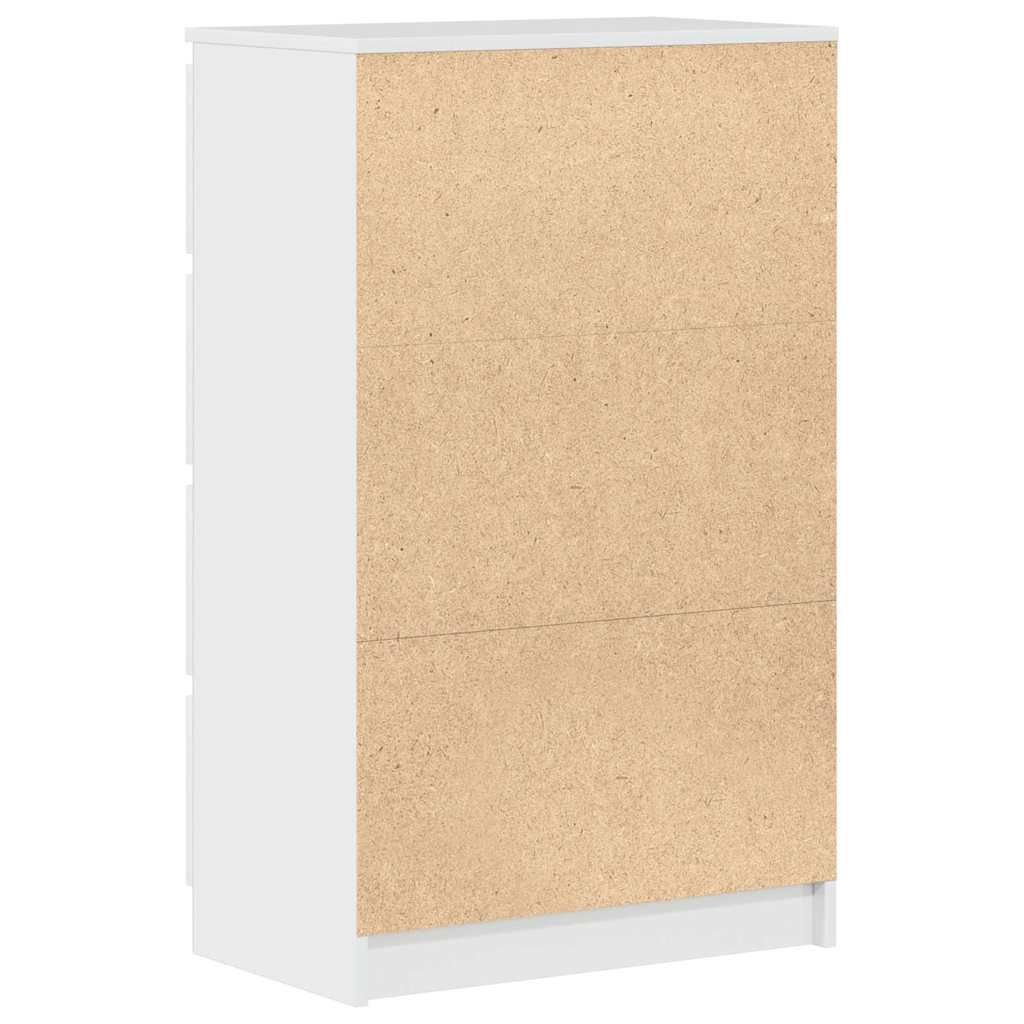Kommode Høyglans Hvit 60x35x98,5 cm
