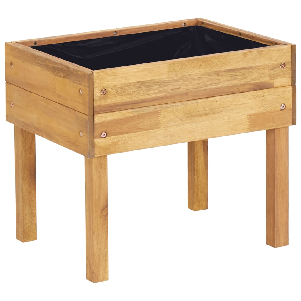 Utendørs Blomsterkasse Plantekasse Tre 50x40x45 cm heltre akasie