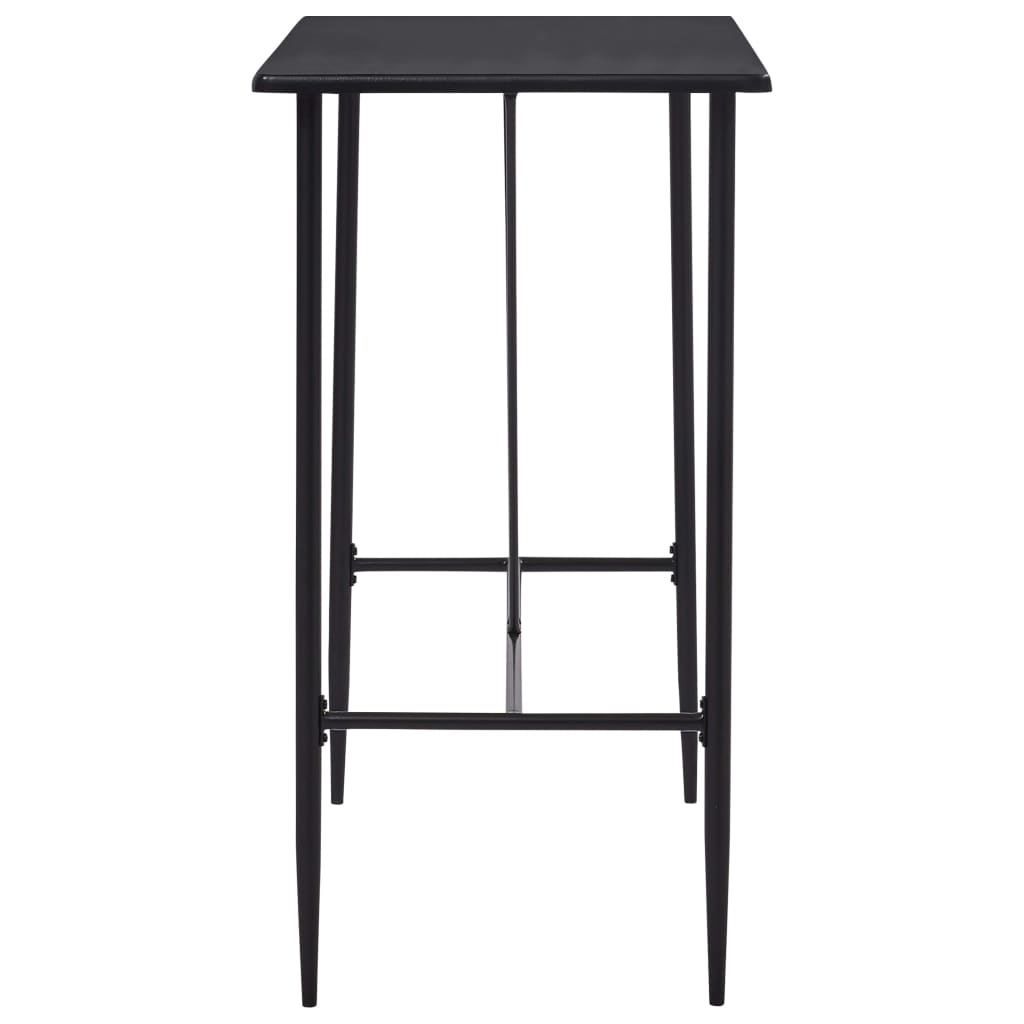 Barbord svart 120x60x110 cm MDF