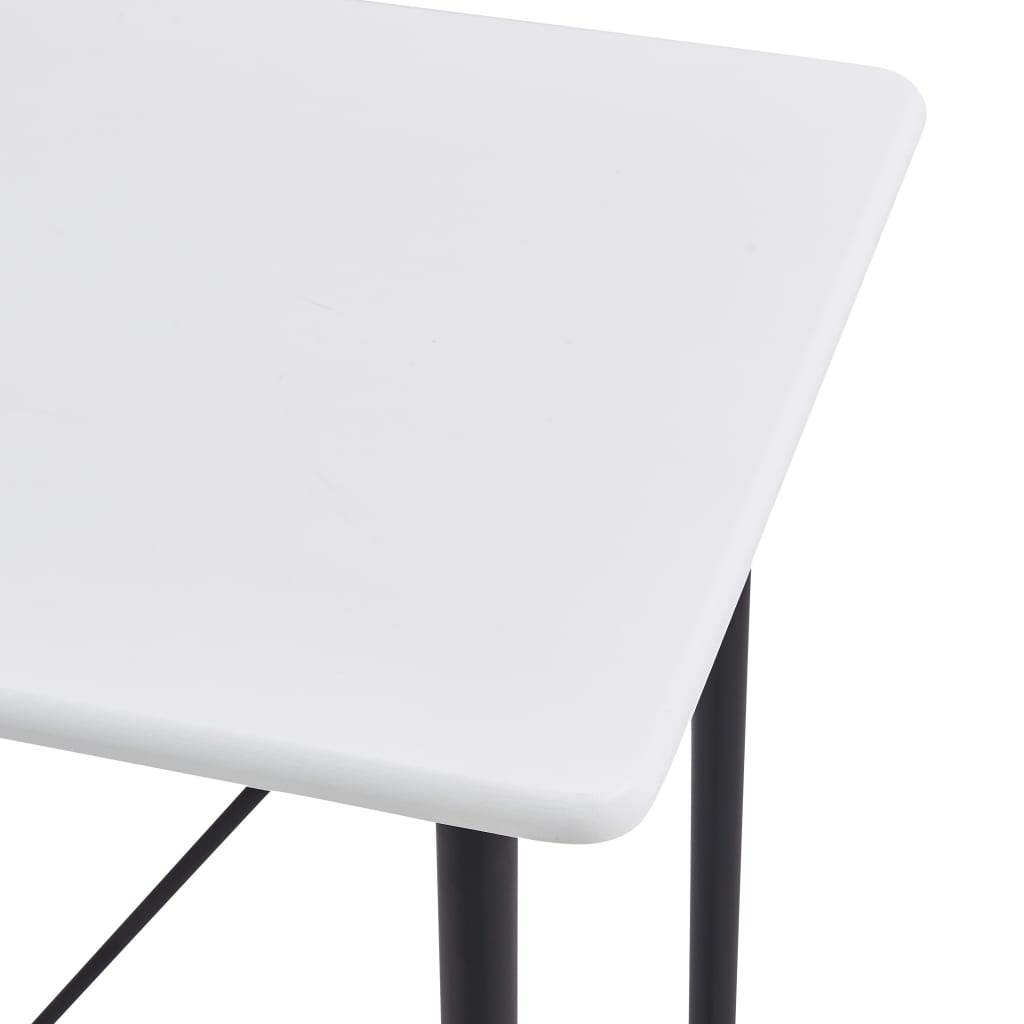 Barbord hvit 120x60x110 cm MDF