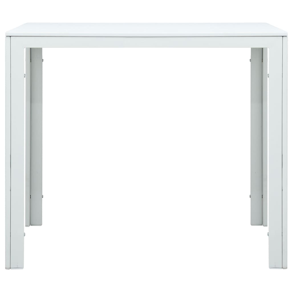 Salongbord Sofabord Hvit 78x78x74 cm HDPE treutseende