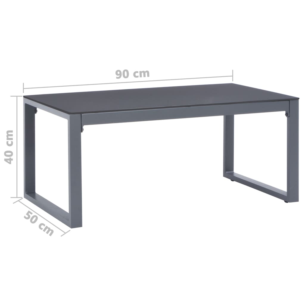Salongbord Sofabord DIV. 90x50x40 cm aluminium