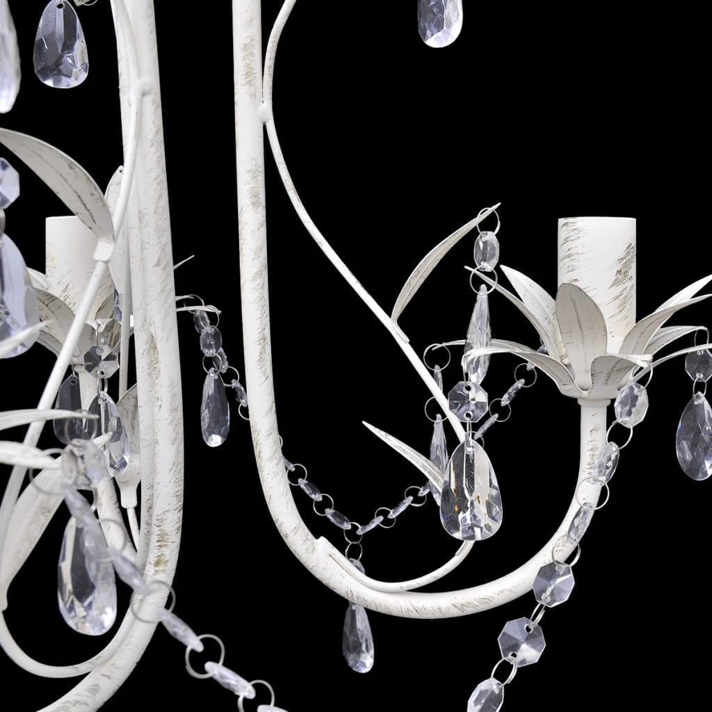 Taklampe Lysekrone KrystalTaklampe Lysekrone 2 stk elegant Hvit