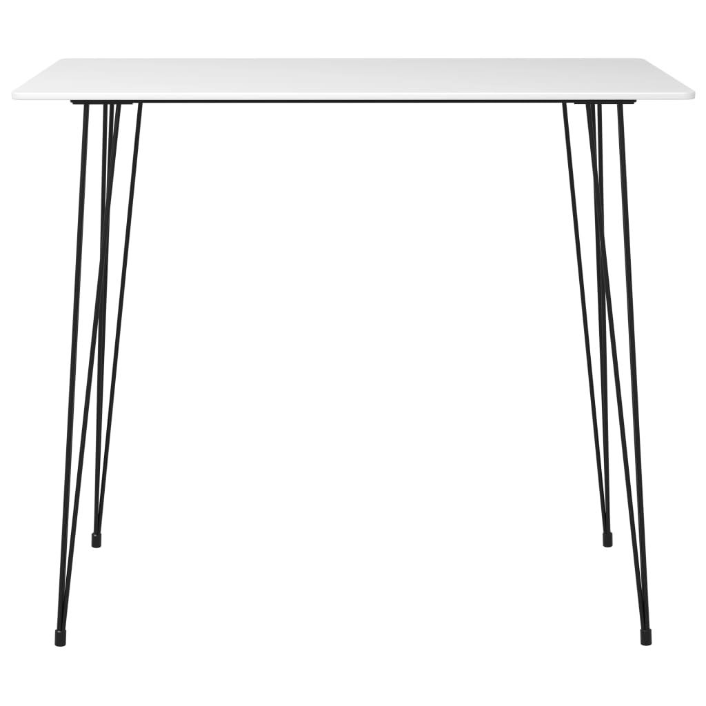 Barbord hvit 120x60x105 cm
