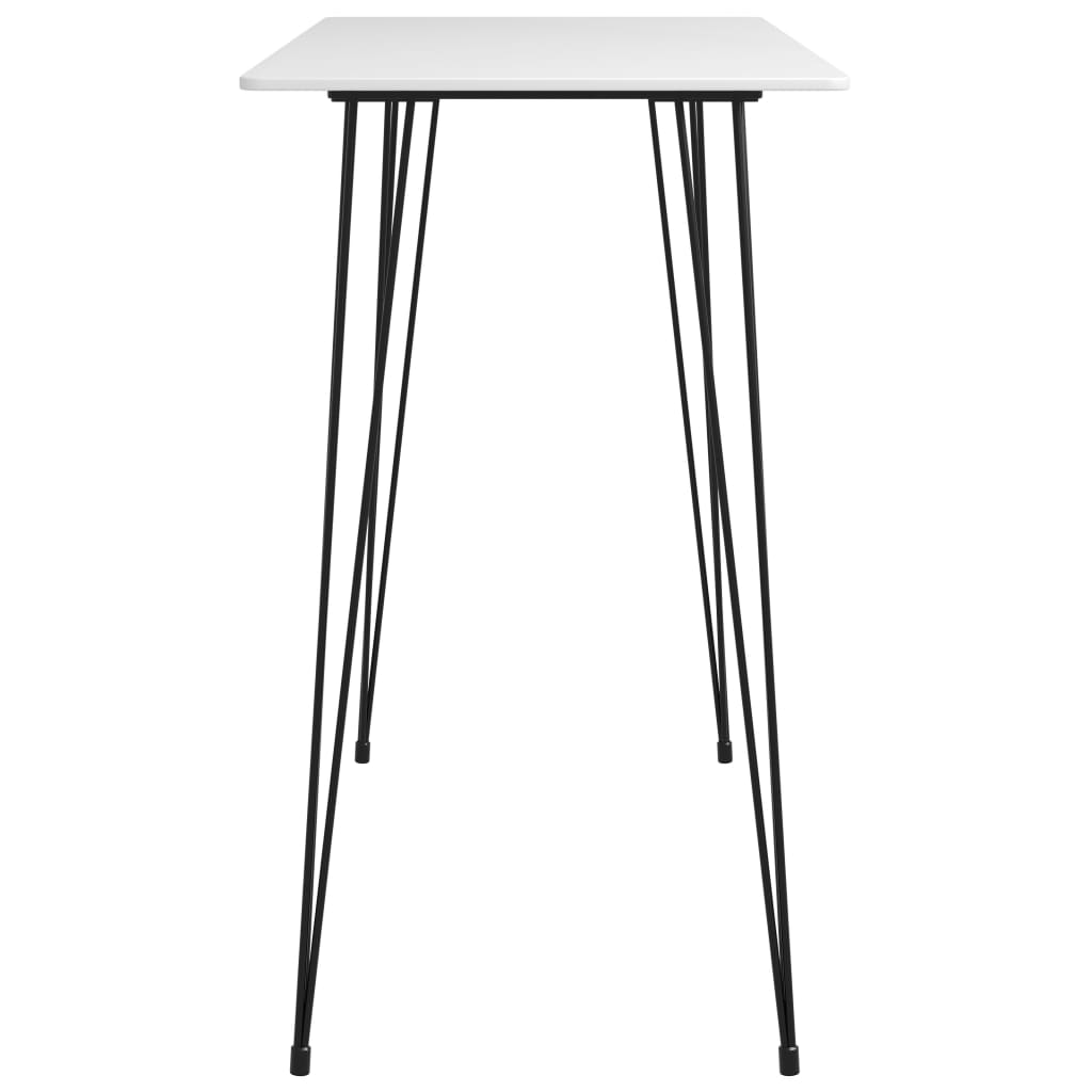 Barbord hvit 120x60x105 cm