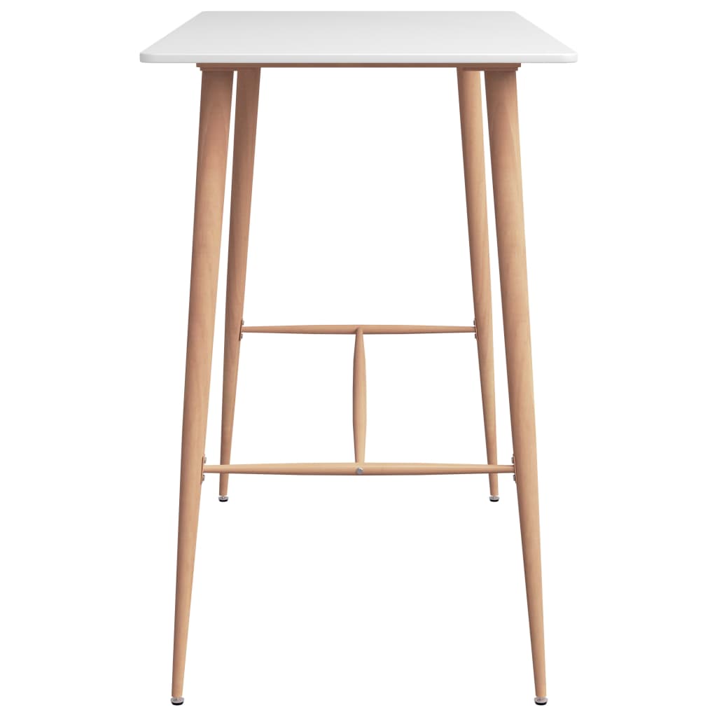 Barbord hvit 120x60x105 cm