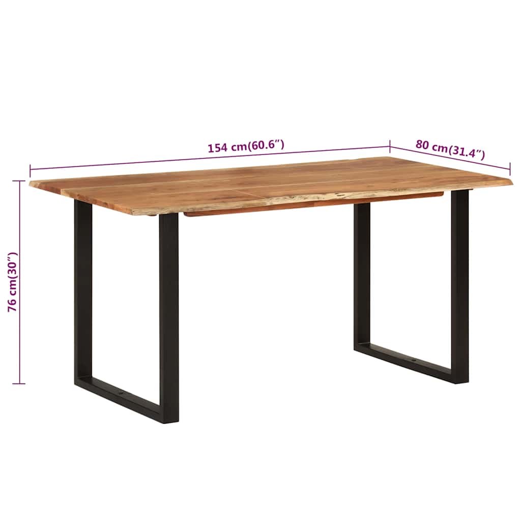 Spisebord Kjøkkenbord 154x80x76 cm heltre akasie