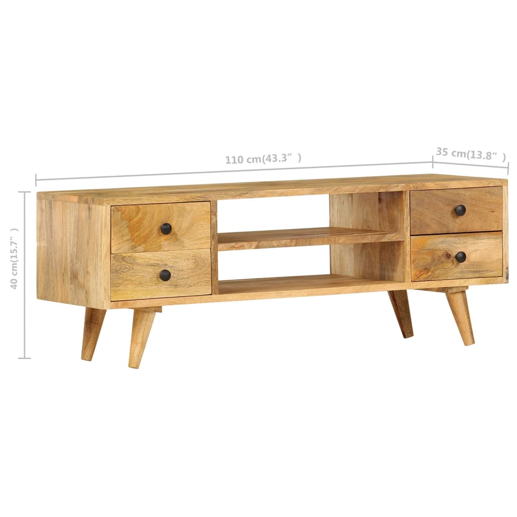 TV-Møbel Tre TV-benk heltre mango 110x35x40 cm