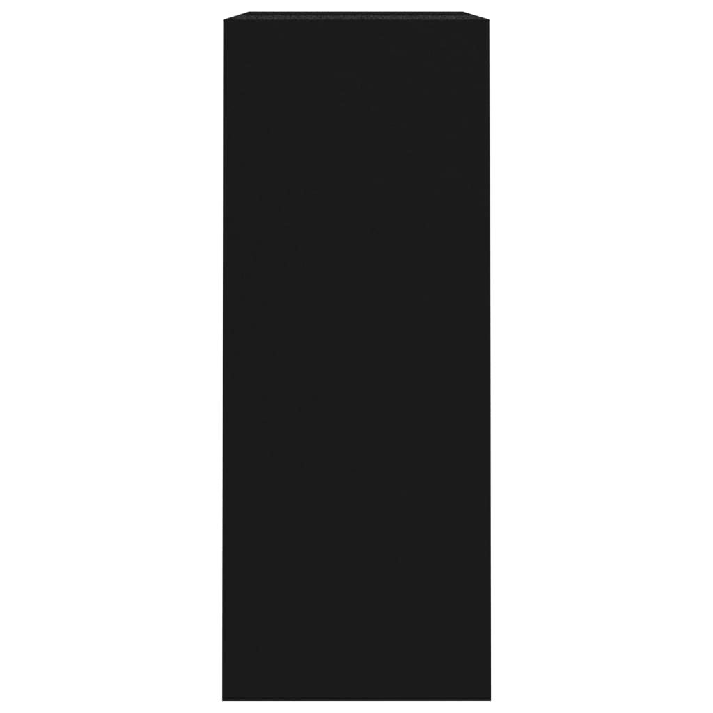 Bokhylle svart 80x30x76,5 cm konstruert tre