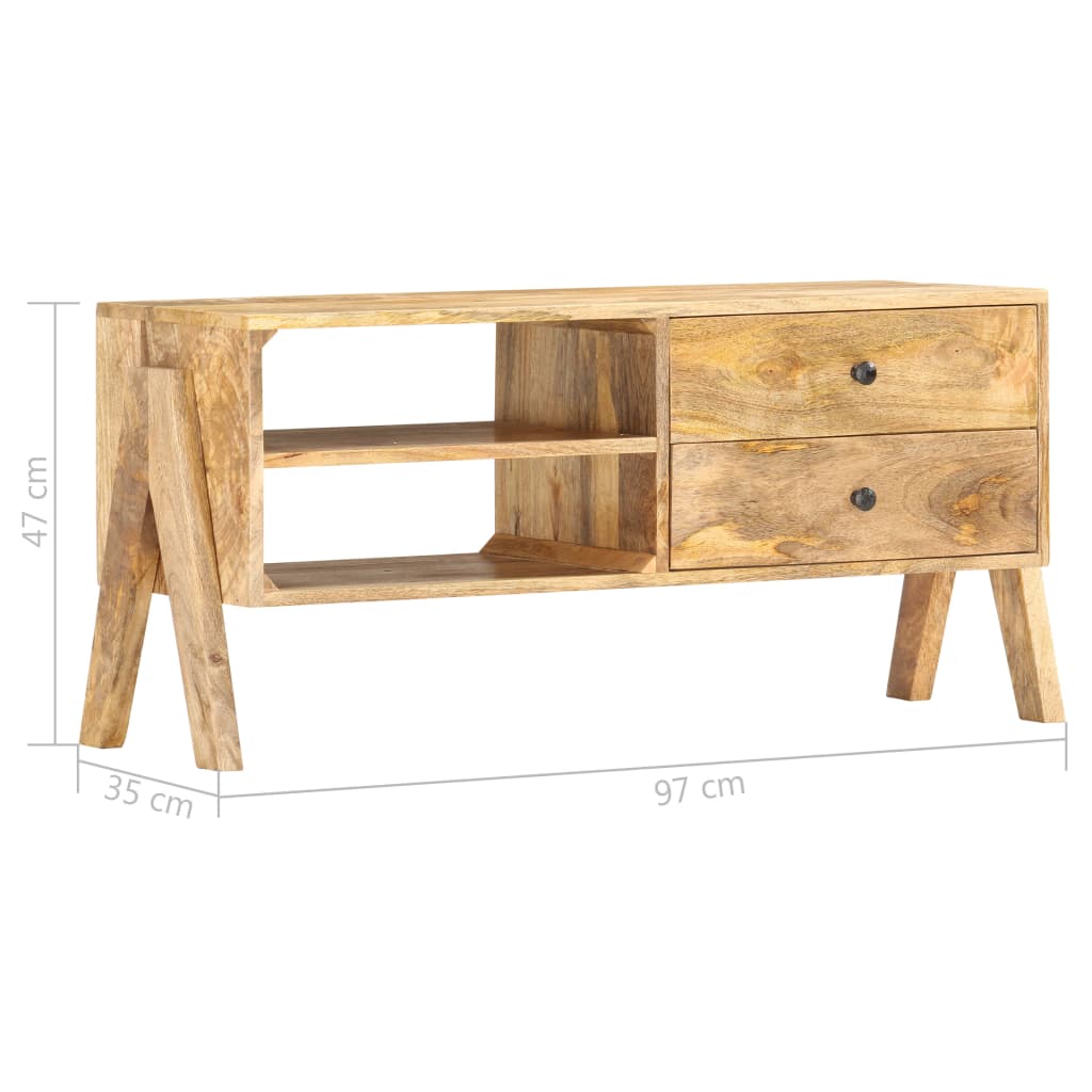 TV-Møbel Tre TV-benk heltre mango 97x35x47 cm