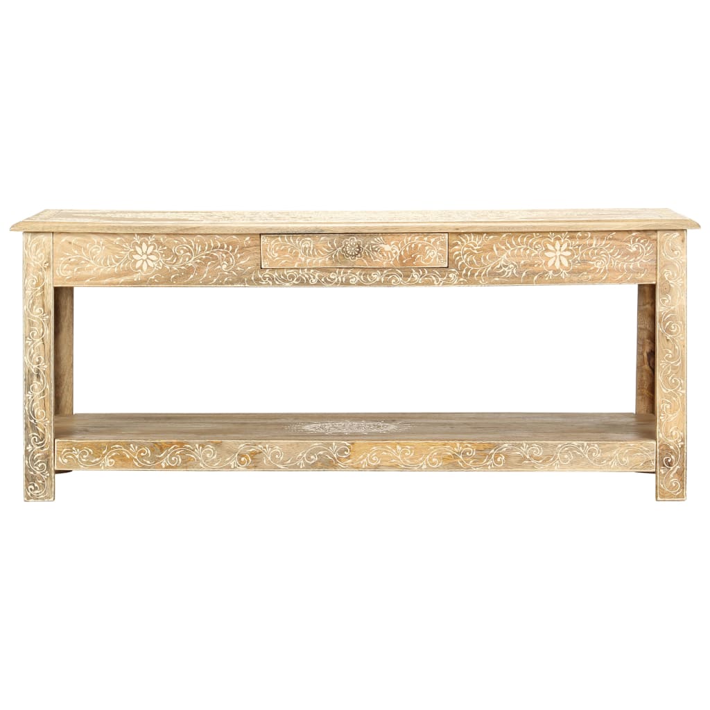 Salongbord Sofabord Tre 110x50x45 cm håndmalt heltre mango