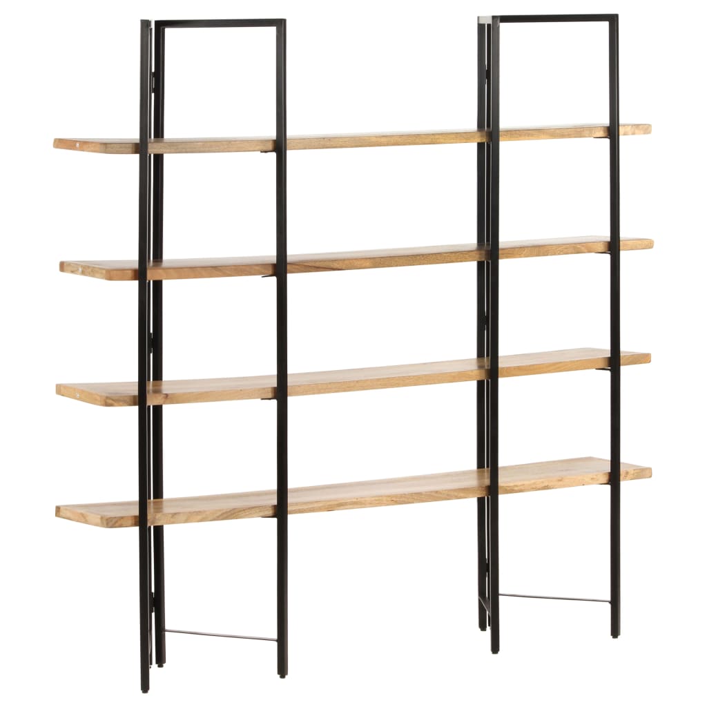 Bokhylle DIV. 4 etasjer 160x35x160 cm heltre mango