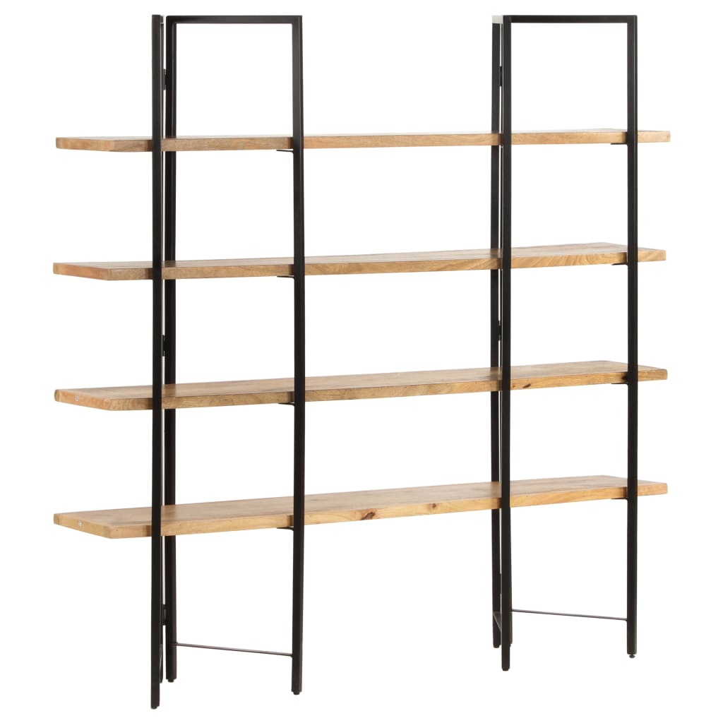 Bokhylle DIV. 4 etasjer 160x35x160 cm heltre mango