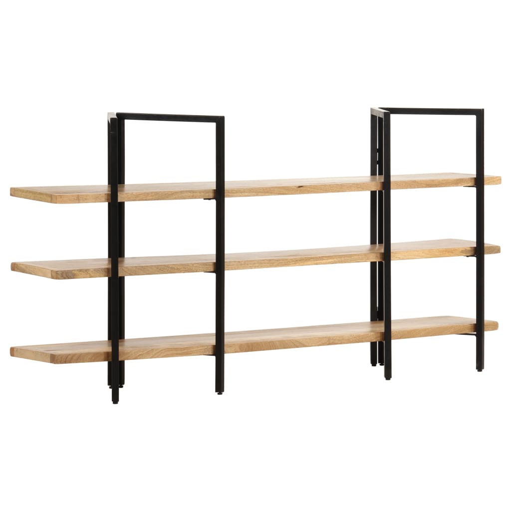 Bokhylle Tre 3 etasjer 160x31x80 cm heltre mango