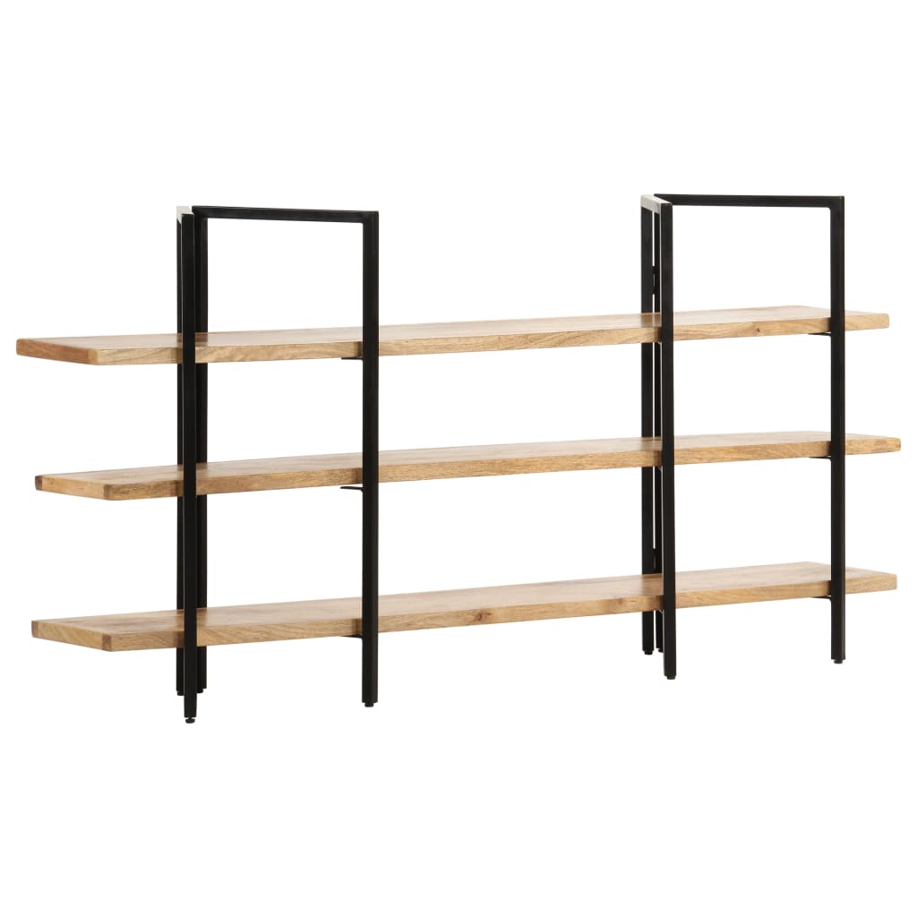 Bokhylle Tre 3 etasjer 160x31x80 cm heltre mango