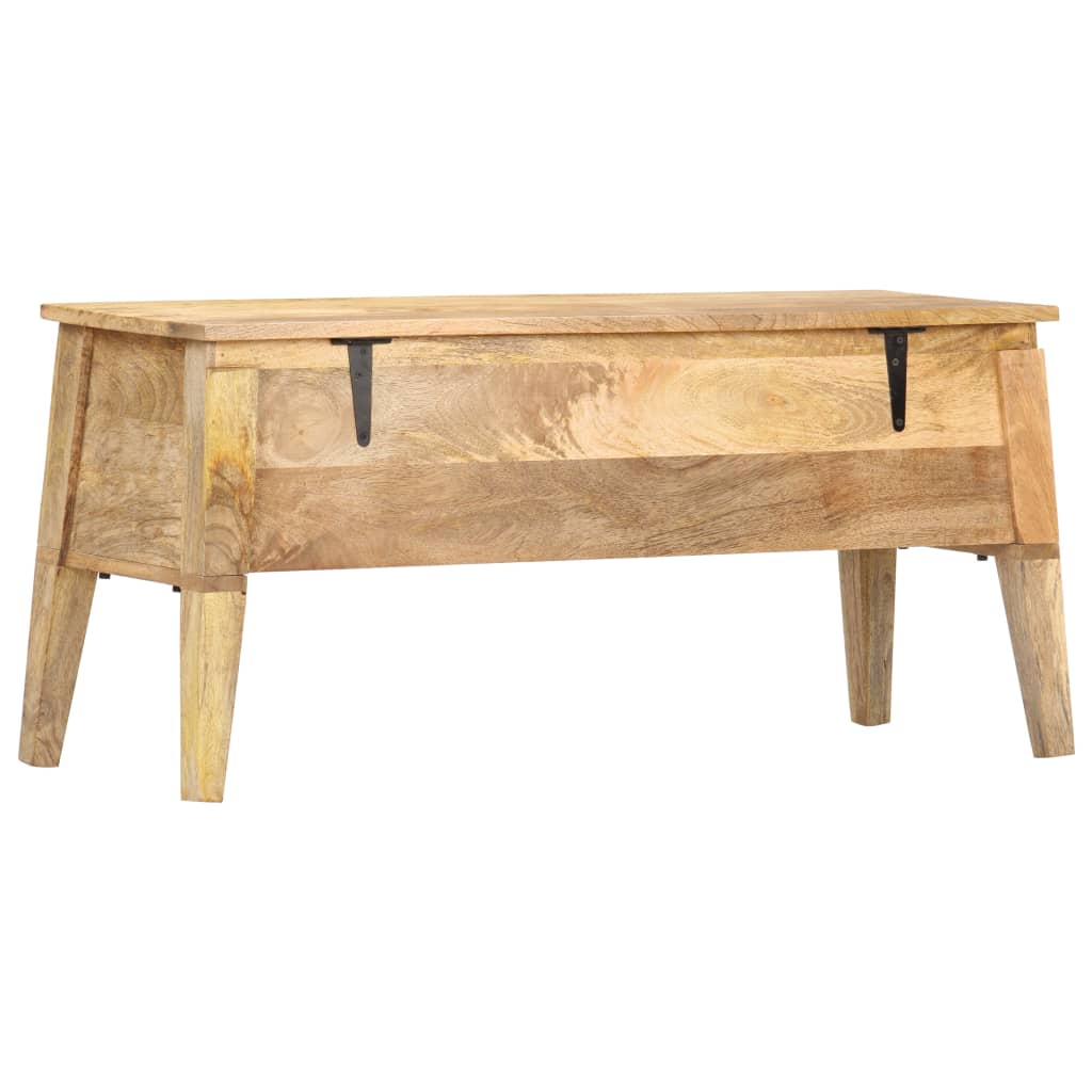 Oppbevaringskiste 99x35x48 cm heltre mango