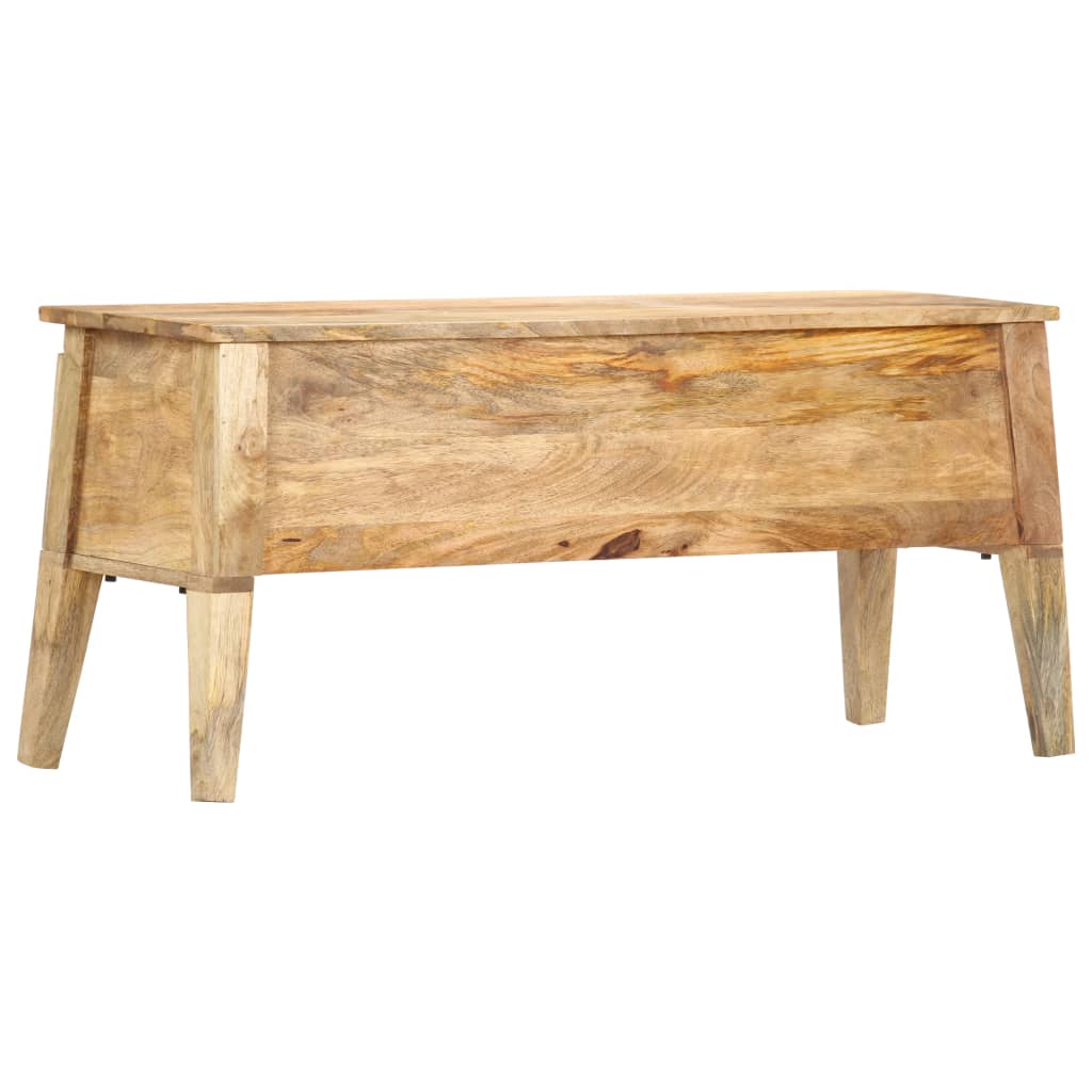 Oppbevaringskiste 99x35x48 cm heltre mango