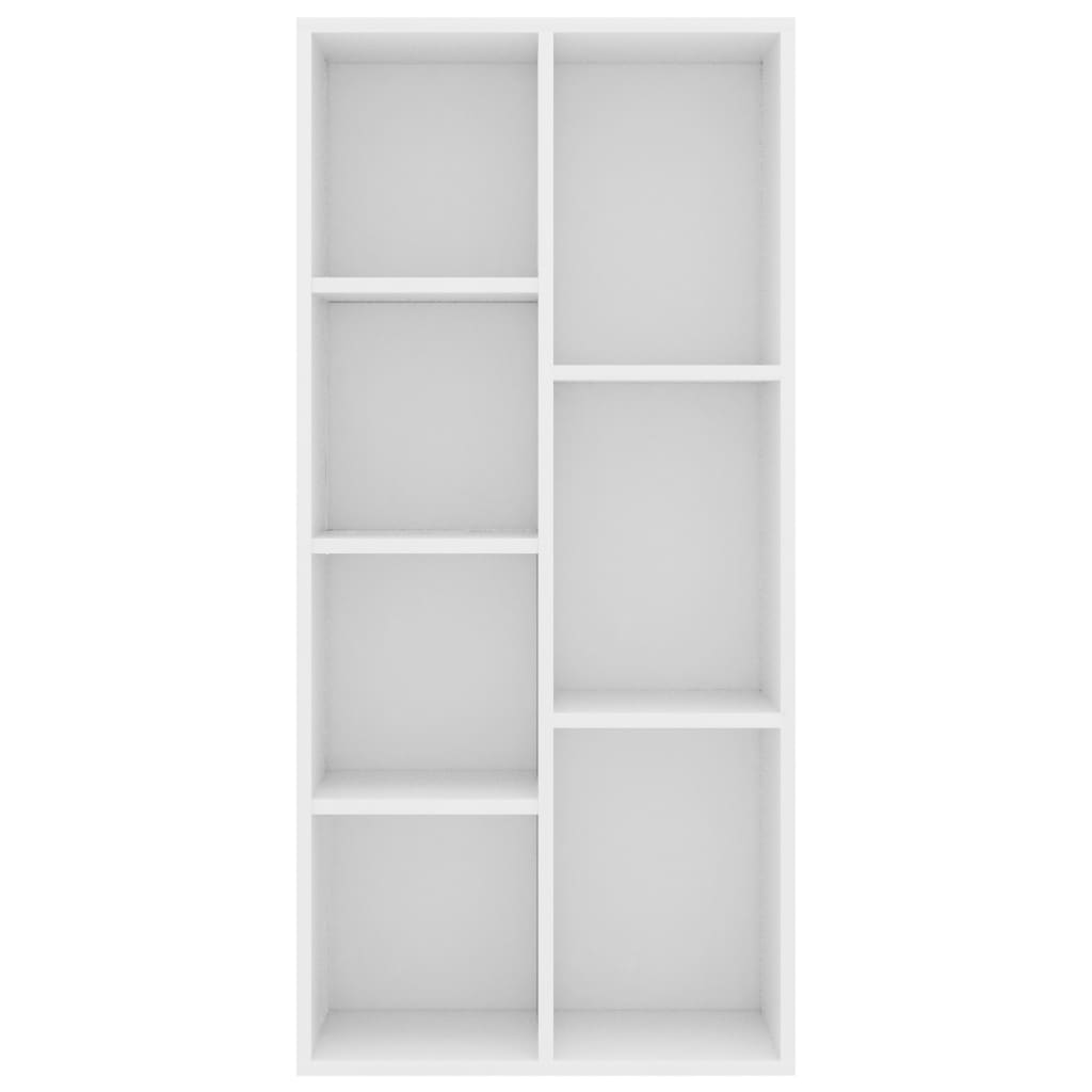 Bokhylle Hvit 50x25x106 cm