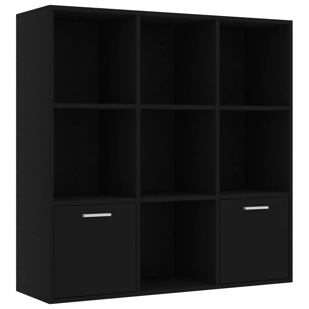 Bokhylle Svart 98x30x98 cm