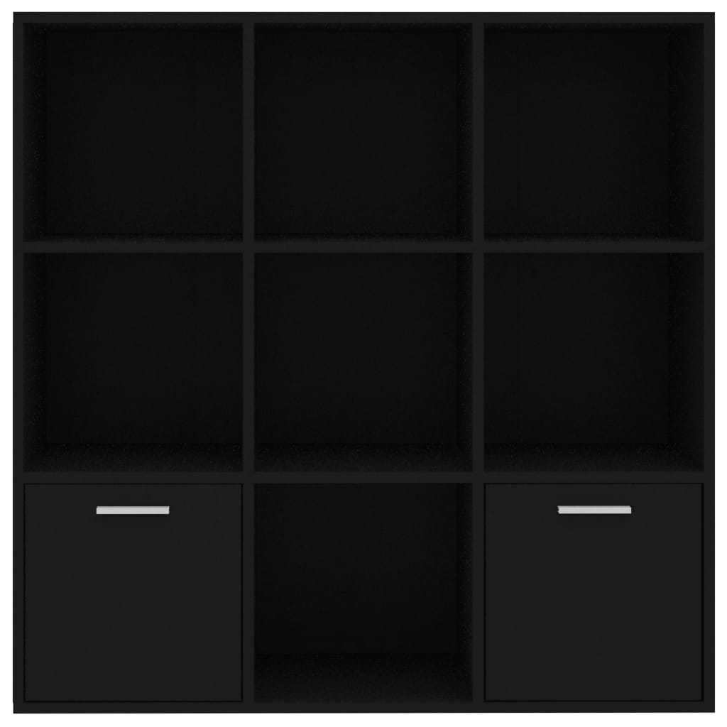 Bokhylle Svart 98x30x98 cm