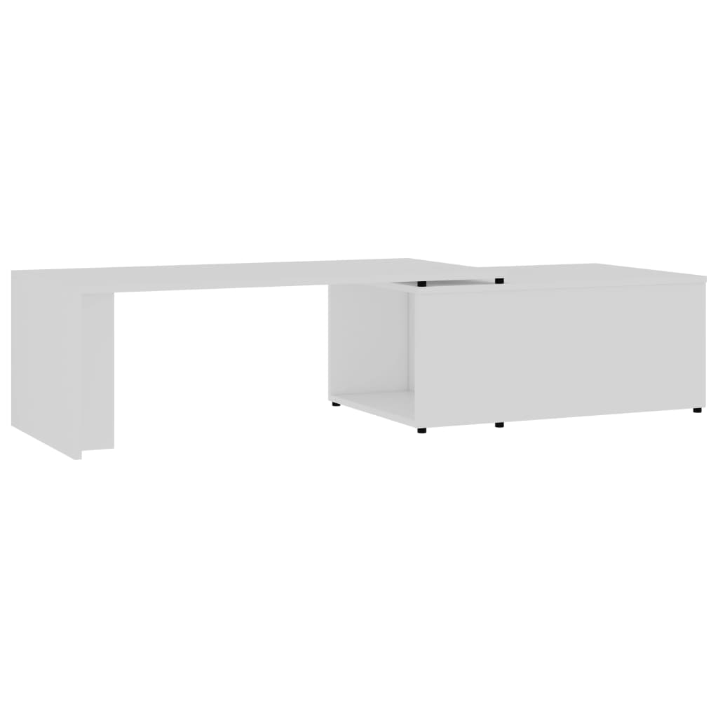 Salongbord Sofabord Hvit 150x50x35 cm