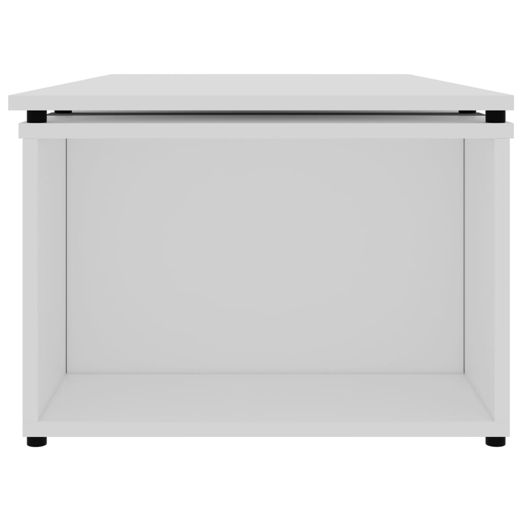 Salongbord Sofabord Hvit 150x50x35 cm