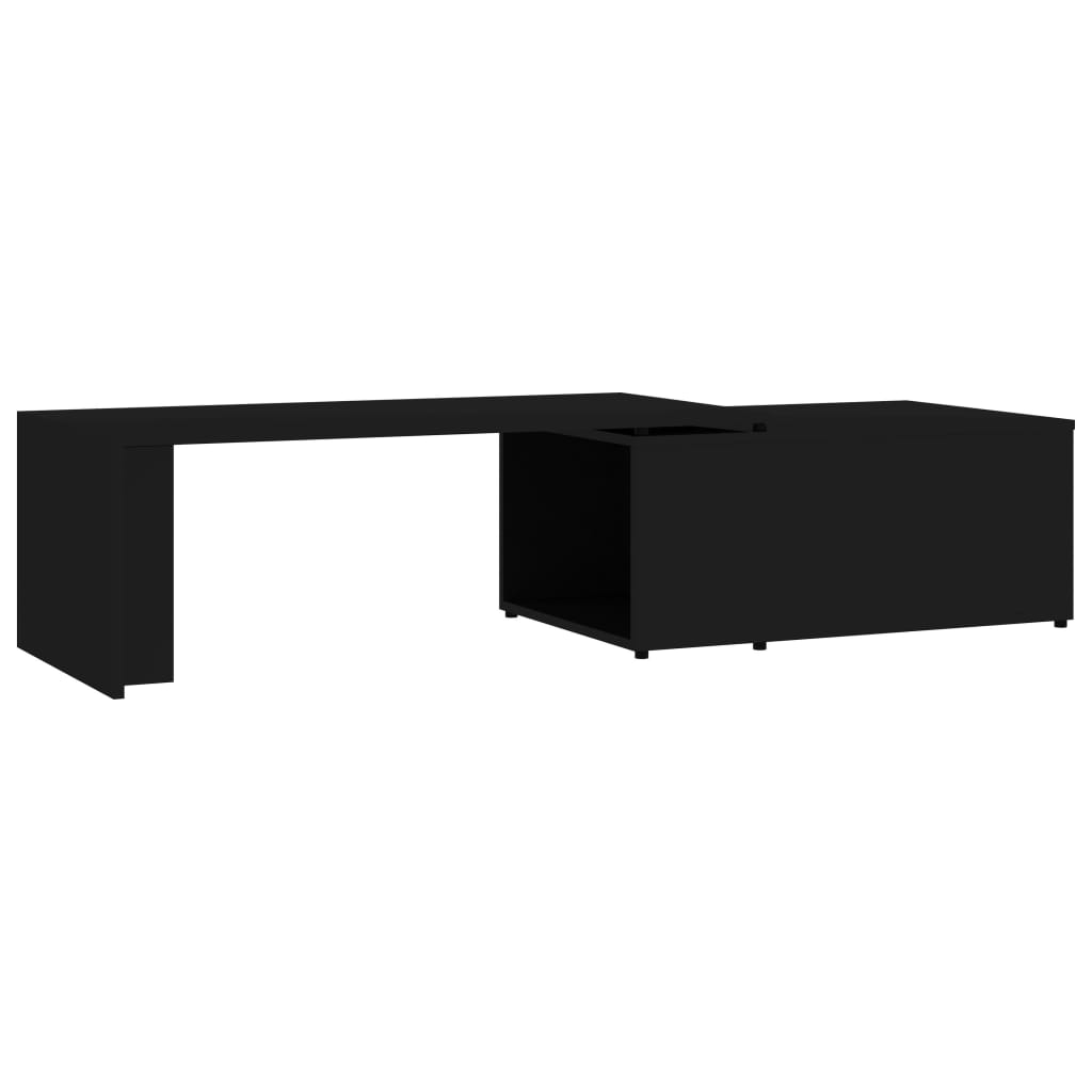 Salongbord Sofabord Svart 150x50x35 cm